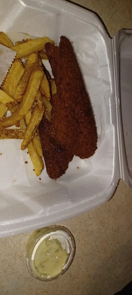 3 Pieces Perch Dinner with Fries and Slaw